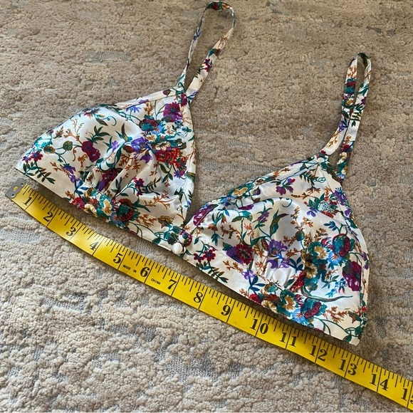 Victoria’s Secret Rare Vintage Gold Label Satin Wireless Bralette Bra Floral: S - Picture 3 of 7